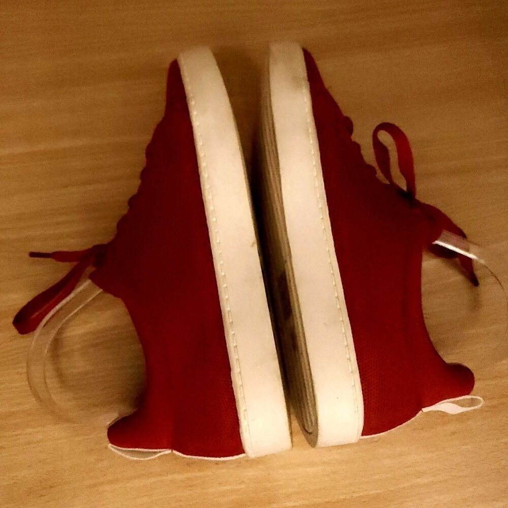 Journee Collection Red Casual Sneaker 7 - Picture 4 of 8